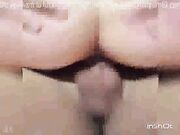 horny amateur milf fucks BBC in her house