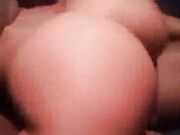 Wife has big orgasm with black bull while husband watches