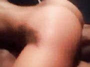 Wife has big orgasm with black bull while husband watches
