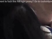 creamy pussy slut wife dirty talks while stuffing her pussy