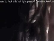 creamy pussy slut wife dirty talks while stuffing her pussy