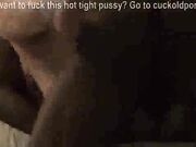 Cuckold Hubby Holds Down Wife Getting Fucked by BBC