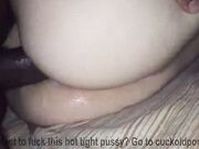 BBW Amateur with Huge pussy in BBC Interracial Video