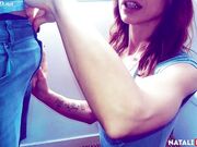 Natali Fiction - Smoke and Blowjob, cum in mouth