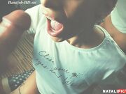 Natali Fiction - Handjob and Big Cumshot in Mouth