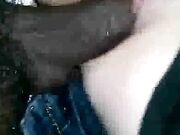 Cuckold White lady creaming while sucking Black Cock