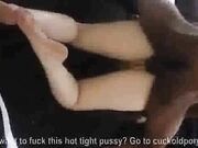 White Slut in Fishnets Loves Being a Black Man's Pet BBC