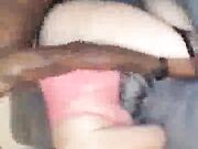 Housewife lets big black cock fuck her then swallows