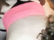 Housewife lets big black cock fuck her then swallows