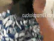 busty BBW wife taking BBC like a slut