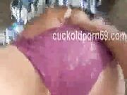 busty BBW wife taking BBC like a slut