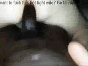 Sexy wife in pigtails sucking bbc