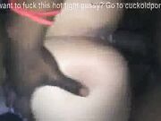 White girl gets blacked and submits to BBC while her husband