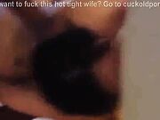 Wifes pussy stretched by BBC in front of her hubby