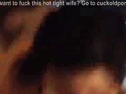 Wifes pussy stretched by BBC in front of her hubby