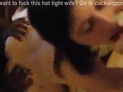 Wifes pussy stretched by BBC in front of her hubby