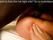 White cuckold loves taking big black cock
