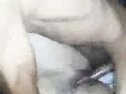 hot amateur blonde babe plays with bbc