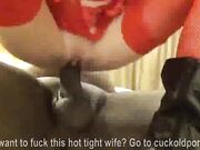 WIFE takes BBC and her husband films it