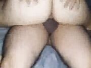 Fucking my wife doggystyle while she creams on my dick