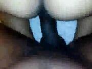 Sexy wife in pigtails sucking bbc