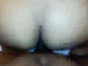 Sexy wife in pigtails sucking bbc