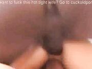 Young Sexy Ebony gets creamy on BBC doggystyle