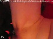 Wife has big orgasm with black bull while husband watches