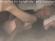 Angel fucks guy in hotel room in front of hubby