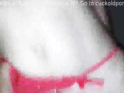 Wifes pussy stretched by BBC in front of her hubby