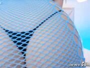 Curvy Babe Explores Her Body by Dildo Fucking Her Wet Pussy