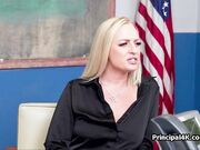 Head teacher enjoys soccer moms big tits