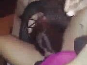 Horny amateur milf fucks BBC in her house