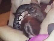 Horny amateur milf fucks BBC in her house