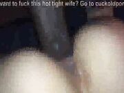 White cuckold loves taking big black cock