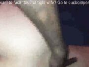 White cuckold loves taking big black cock