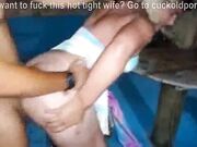 hot amateur blonde babe plays with bbc