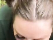 BBW Slut Takes BBC Outdoors