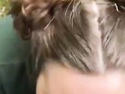 BBW Slut Takes BBC Outdoors