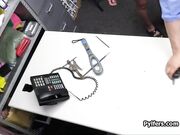 Bigtits pussy gets wet on officers hard dick