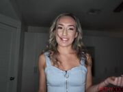 Stepsis letting stepbro touch and fuck her shaved pussy