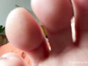 Goddess Aviva Silver Toes Foot Worship 