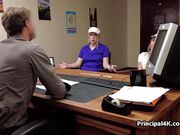 Coed and soccer mom rides head teachers dick