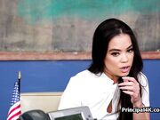 Big teacher dick for Asian soccer mom at the office