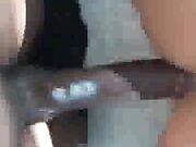 Japanese girl masturbate and Big Black Cock BBC