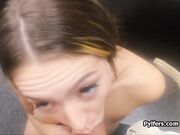 Juicy big tit gets sweaty while fucked by officer