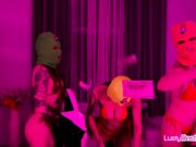 Busty bikini gfs stealing and fucking