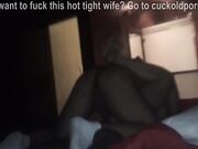 Black guy with a big dick fucks the petite Asian with a tight pussy