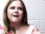 Cute faced Coco caught in the sex shop