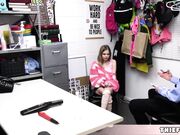 Cute faced Coco caught in the sex shop